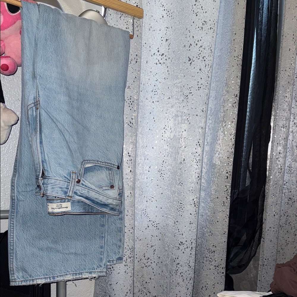 Abercrombie & Fitch Light Blue Straight Leg Jeans